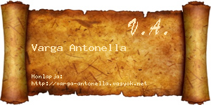 Varga Antonella névjegykártya
